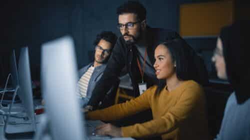 IT professionals working on a project